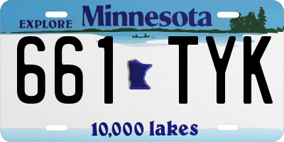 MN license plate 661TYK