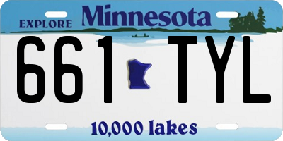 MN license plate 661TYL