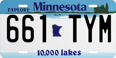 MN license plate 661TYM