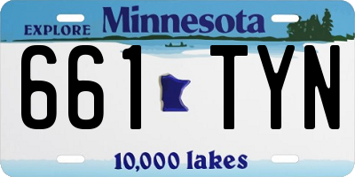 MN license plate 661TYN