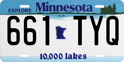 MN license plate 661TYQ
