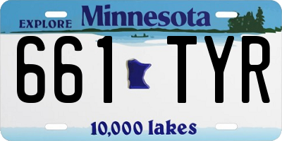 MN license plate 661TYR