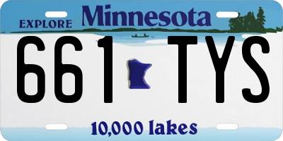 MN license plate 661TYS