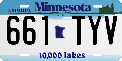 MN license plate 661TYV