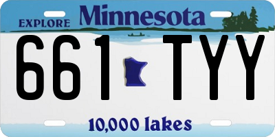 MN license plate 661TYY