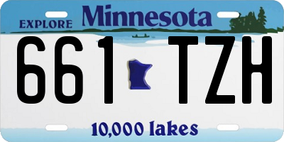 MN license plate 661TZH