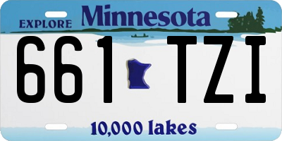 MN license plate 661TZI