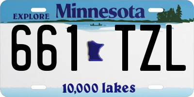 MN license plate 661TZL