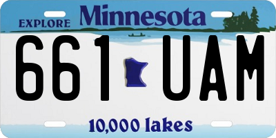 MN license plate 661UAM
