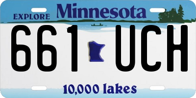 MN license plate 661UCH