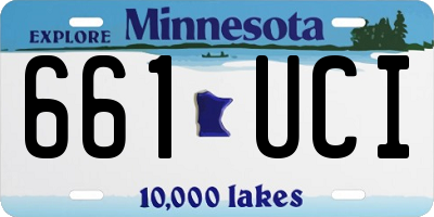 MN license plate 661UCI