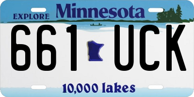 MN license plate 661UCK