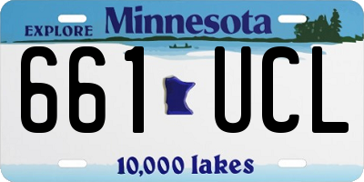 MN license plate 661UCL