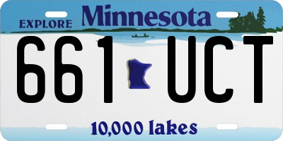 MN license plate 661UCT