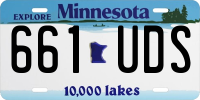 MN license plate 661UDS