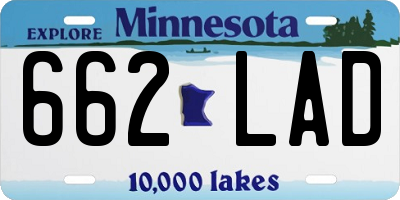 MN license plate 662LAD