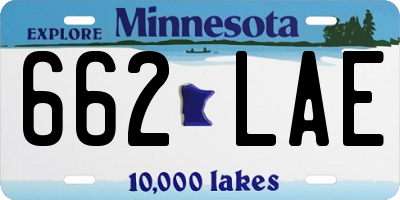 MN license plate 662LAE