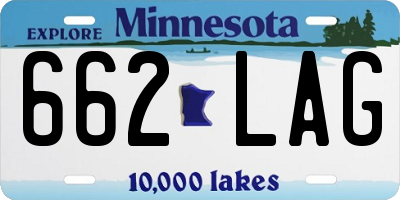 MN license plate 662LAG