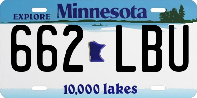 MN license plate 662LBU