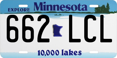 MN license plate 662LCL