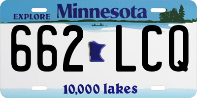 MN license plate 662LCQ