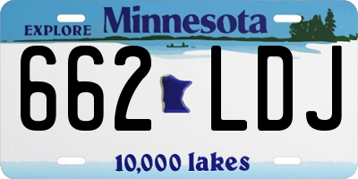 MN license plate 662LDJ