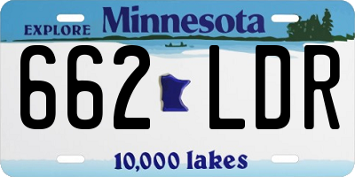 MN license plate 662LDR