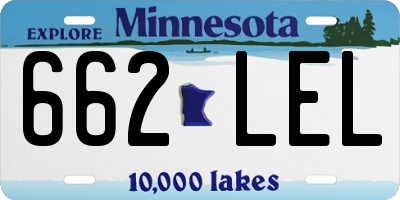 MN license plate 662LEL