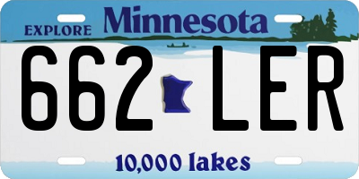 MN license plate 662LER