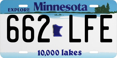 MN license plate 662LFE