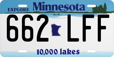 MN license plate 662LFF