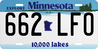 MN license plate 662LFO