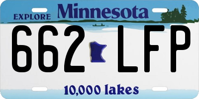 MN license plate 662LFP