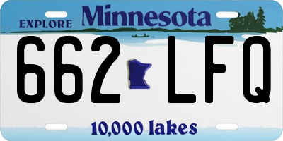 MN license plate 662LFQ