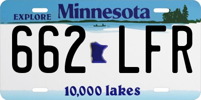 MN license plate 662LFR
