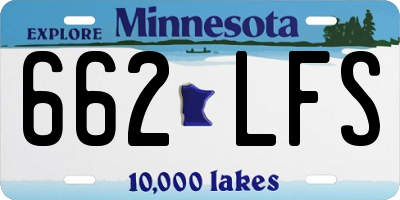 MN license plate 662LFS