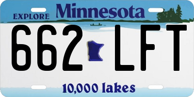 MN license plate 662LFT