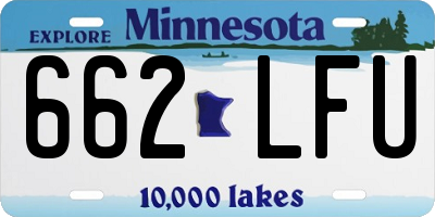 MN license plate 662LFU