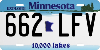 MN license plate 662LFV