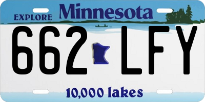 MN license plate 662LFY