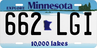 MN license plate 662LGI