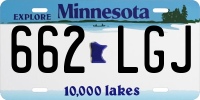 MN license plate 662LGJ