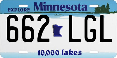 MN license plate 662LGL