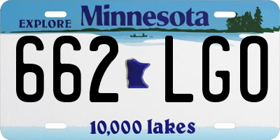 MN license plate 662LGO