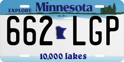 MN license plate 662LGP