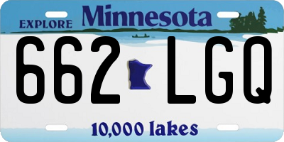 MN license plate 662LGQ