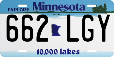 MN license plate 662LGY