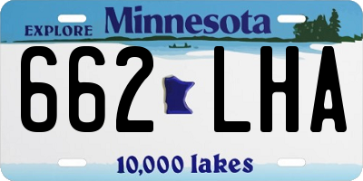 MN license plate 662LHA