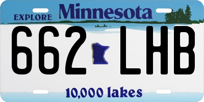 MN license plate 662LHB