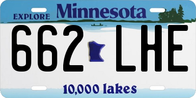MN license plate 662LHE